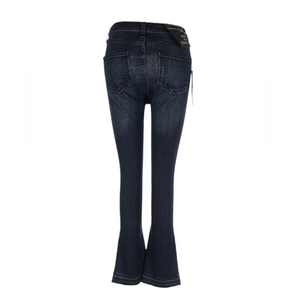 NWT VERONICA BEARD Carly Women’s Blue Crop Kick-flare-leg High Waist Jeans 25 - Picture 5 of 7
